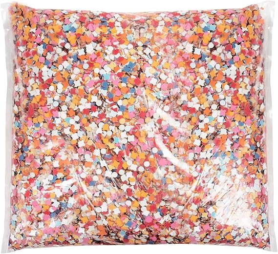 Boland 76151 - Confeti de papel de colores, 1 kg en bolsa, decoración para carnaval, cumpl