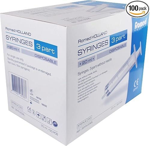 100 Un tiempo de splash 5 ml Mercancías calificadas por Romed, solo estéril