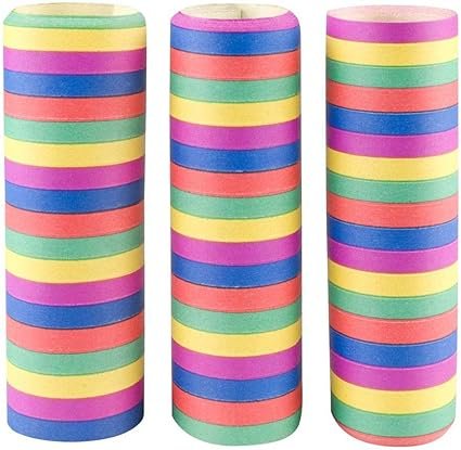 Boland 42025 - Serpentinas 5 colores, 3 piezas, longitud 400 cm cada una, multicolor, colo