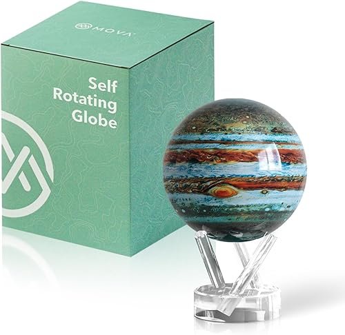 MOVA Globe - Jupiter Classic (4,5") | Pantalla giratoria solar para escritorio o estanterí