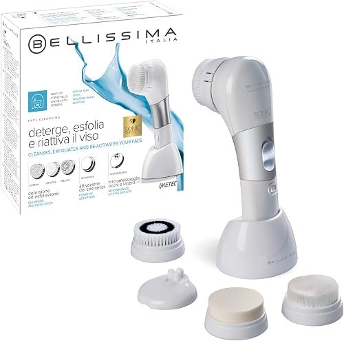Imetec Bellissima Cepillo de limpieza facial Face Cleansing, limpia, reactiva y exfolia en