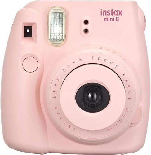 Fujifilm Instax Mini 8 - Cámara analógica instantánea (flash, velocidad de obturación fija