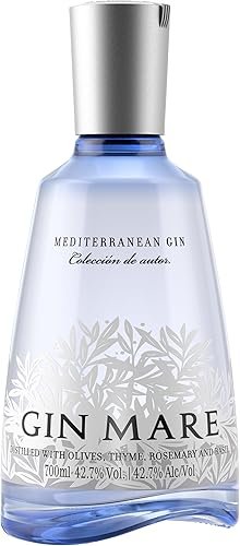 Gin Mare - Ginebra Premium Mediterránea con Botánicos Naturales, 700 ml