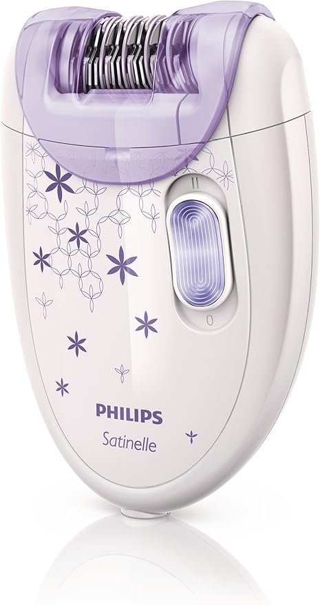 Philips HP6421/00 - Depiladora para mujer, inalámbrica, lila y blanco