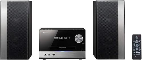 Pioneer X-PM12 - Microcadena de 38W (estéreo), plateado