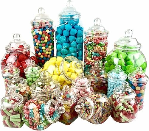 Juego de 19 tarros surtidos de plástico