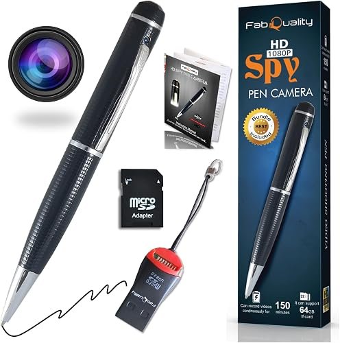 Cámara Premium Pen 2025 1080P. Lector de Tarjetas SD. Incluye Video, Voz y vídeo en Alta d