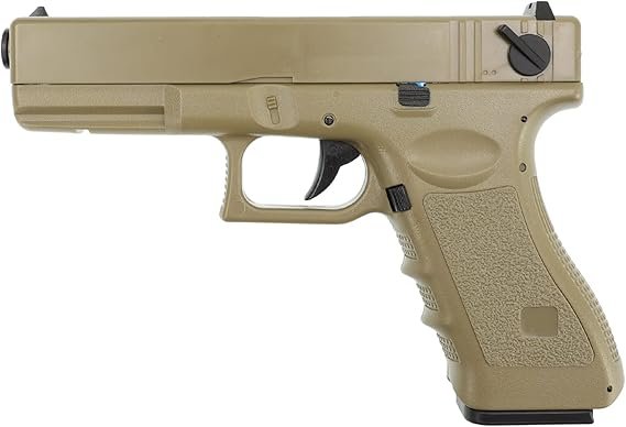 Cyma Pistola G18 para airsoft, AEP, Semi/Rafale, Cm030T (0,40 julios), color marrón desier