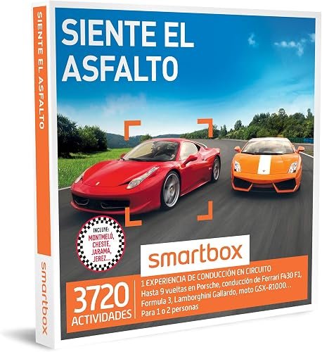 SMARTBOX - Caja Regalo - SIENTE EL ASFALTO - 3720 actividades de conducción con Ferrari F4