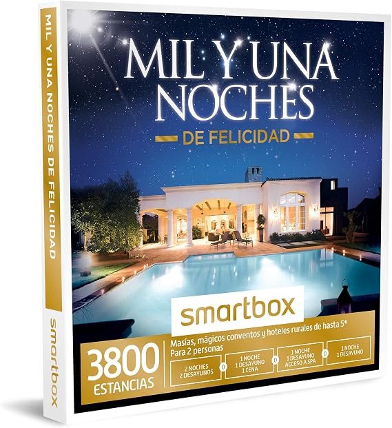 SMARTBOX - Caja Regalo -MIL Y UNA NOCHES DE FELICIDAD - 1545 masías, conventos y hoteles r