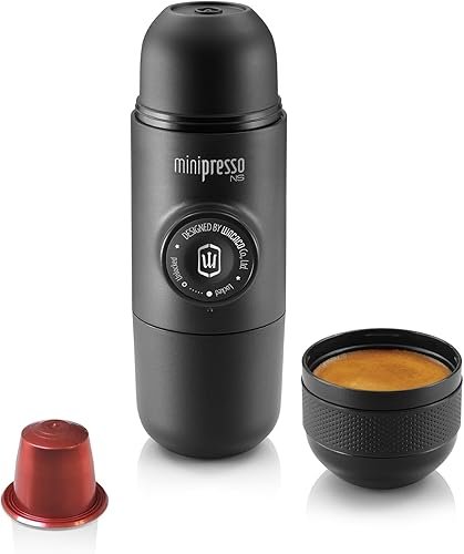 WACACO Minipresso NS, Cafetera Espresso Portatil, Compatible con Cápsula NS (Nespresso Cáp