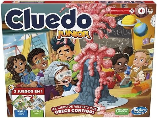 Hasbro Gaming- Juegos Cluedo Junior (Versión Española), Multicolor, Talla Única (C1293105)