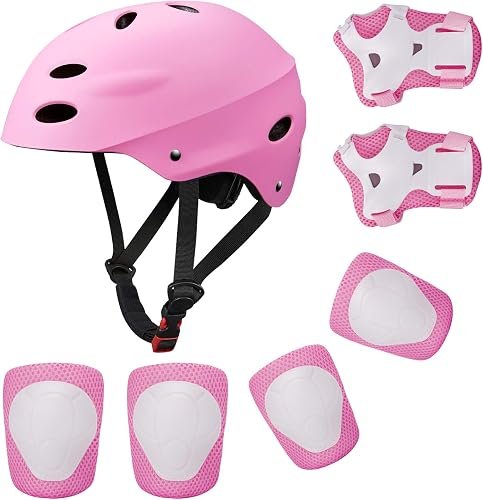 Casco para bicicleta BMX, aeropatines, scooter para niños, rodilleras, coderas, muñequeras