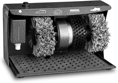 DCG MLS2798 - Abrillantador de zapatos. Apto para todo tipo de cuero. 2 cepillos de pulido