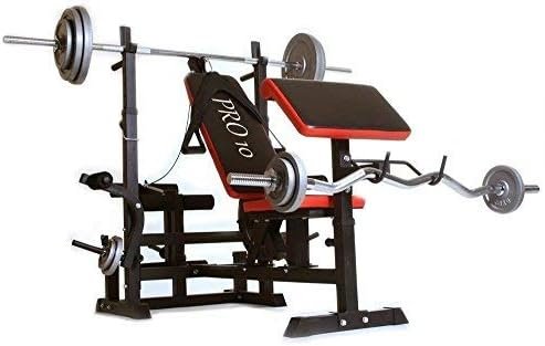 Pro10 • Banco musculación multifuncion con pupitre para bíceps.