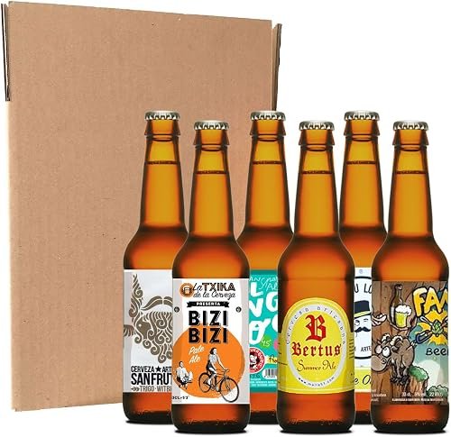 Pack de iniciación a la cerveza artesana (6 botellines/latas de 33 cl)