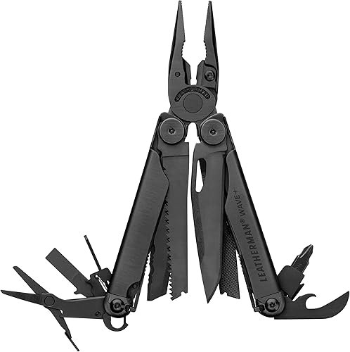 Leatherman Wave+ Multiherramienta - 18 en 1 Herramienta de Acero Inoxidable Resistente con