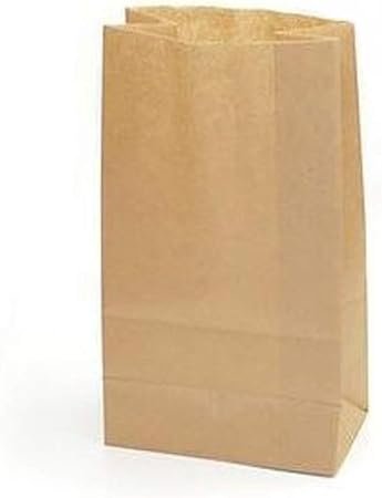 K02 50 bolsas papel kraft marrón. 28*18*11 Para bocadillos, sandwich, merienda, palomitas,