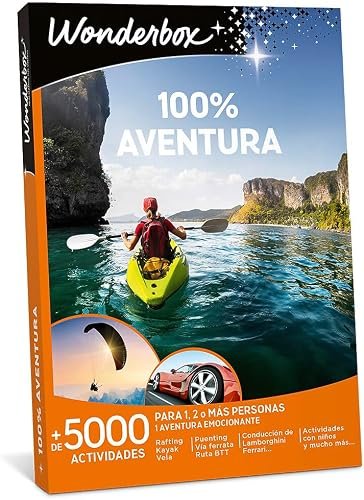 Wonderbox - Caja Regalo 100% Aventura - Vive Experiencias Únicas Y Utiliza Medios De Trans