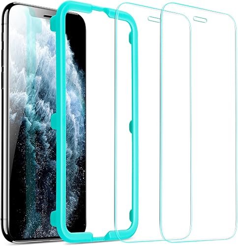ESR 2 Pack Protector Pantalla Compatible con iPhone 11 Pro MAX, Cristal Templado iPhone XS