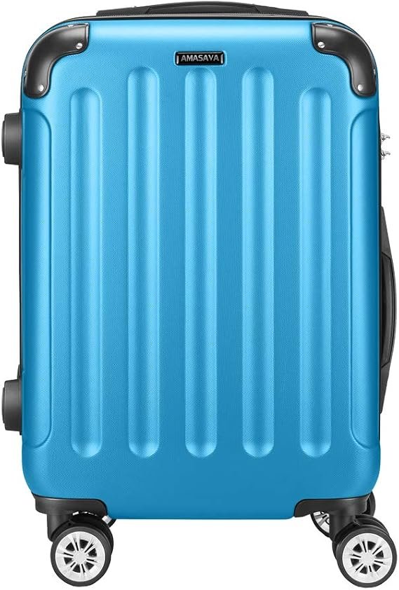 Maleta de Cabina,Rígida Equipaje de Mano,Maleta de Viaje,55cm,43 litros,Cerradura TSA,4 Ru