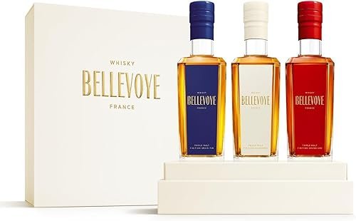 BELLEVOYE - Triple Malt - Estuche De Regalo Whisky - Degustación - 3 x 200 ml de Whisky Fr