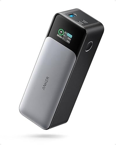 Anker Power Bank Carga Rapida 737, Cargador Portátil de 24,000 mAh y con 3 Puertos, 140 W,