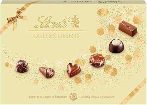 Lindt Dulces Deseos Caja de bombones de chocolate surtidos, chocolate con leche, chocolate